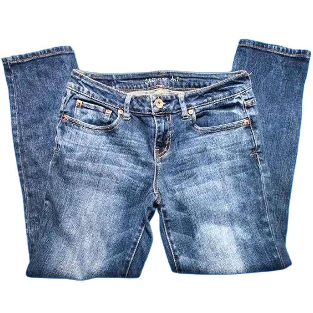 Aeropostale Bayla Skinny Crop Jeans Women’s Size 4 Blue Stretch Denim